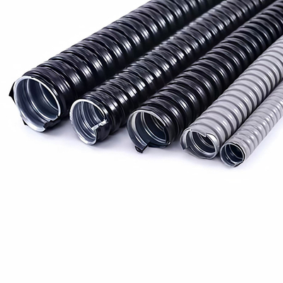 سعر جيد مضاد للحريق 2 بوصة المرنة المعدنية القناة البلاستيكية المطلية PVC مطلية الصلب القناة الانترنت