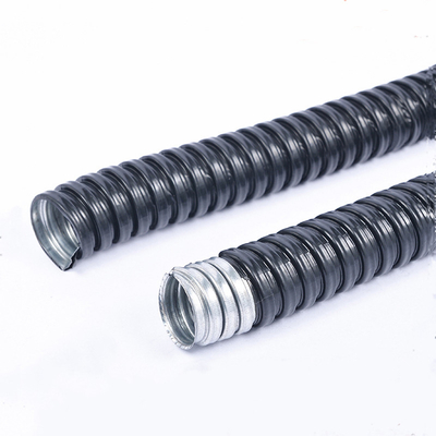Water Resistant PVC Coated Flexible Hose with PVC Coating Material in Black