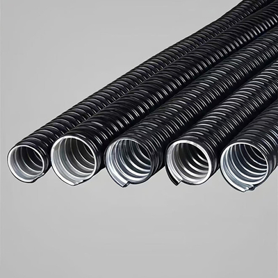 150PSI Pressure Rating PVC Coated Flexible Hose for Black Air Chemical Transfer and Cable Protection