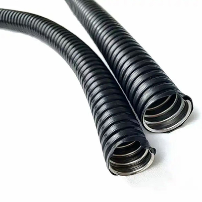 Chemical Resistant PVC Coated Flexible Hose 150PSI Pressure Rating 50 Feet Length